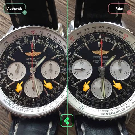 breitling 100 ans aviation aoriguinal vs fake|How to Spot a Fake Breitling Watch .